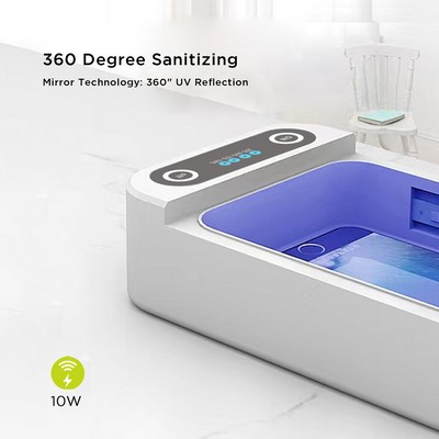 10W Fast Charging Wireless Charging (Interior) Station with UV Light UVC Sanitizing Box